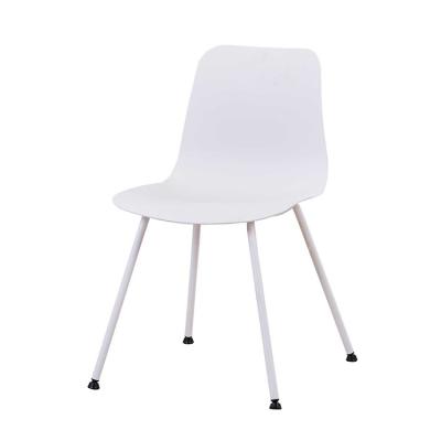 China Eco-freindly Cheap Modern Scandinavian Outdoor Furniture Stainless Steel Legs Dining Restaurant Diner Chair for sale