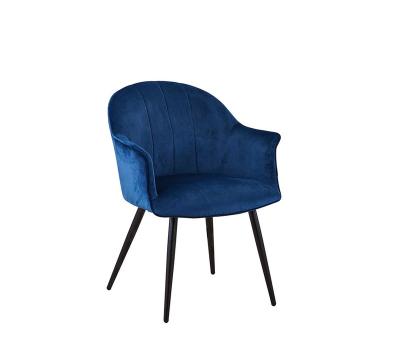 China Comfortable Velvet Fabric Accent Chair Dining Chair For Home And Commercial Restaurants for sale