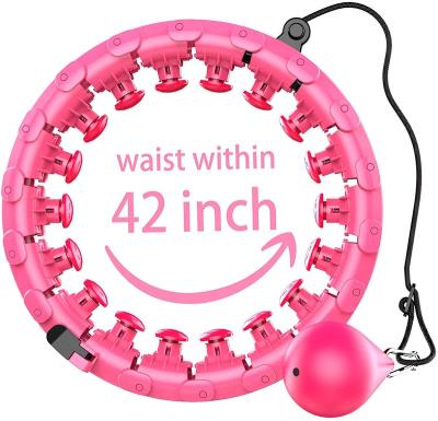 China 2021 Detachable Hikes Anti-Slip Durable Washable Waterproof Home Equipment Lose Weight Hoola Circle Ring Fitness Weighted Polynesian Dance Smart Hoops For Adults for sale