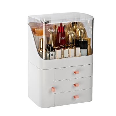 China Factory Directly Unique Hot Universal Gold Design Viable Wholesale Acrylic Mirror Jewelry Box Cosmetic Organizer Storage for sale