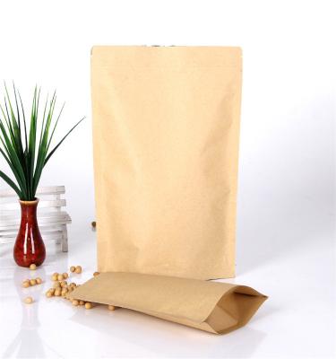 China Recyclable Bio Bag Brown Kraft Paper Bags Non Printing Biodegradable Backing Up Pouch Kraft Paper for sale