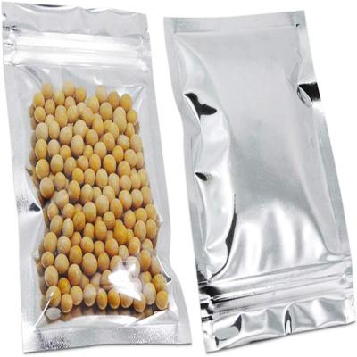 China Recyclable zip plastic bag food packaging/3 side zipper top seal bag vmpet bags for sale