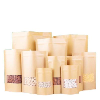 China Food Packaging Bag Maker Kraft Paper Pouch/Matte/Glossy Finish Moisture Proof With Foil Lined Material for sale