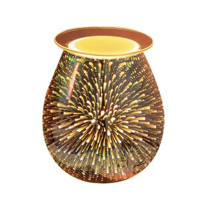 China Car 3D Aroma Glass Diffuser Fireworks Scented Lamp Humidifier for sale