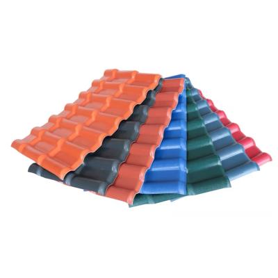 China Contemporary Plastic Synthetic Resin ASA Fire Resistant PVC Corrugated Roof Tile for sale