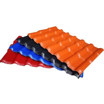 China Contemporary Factory Directly Supply Durable Impact Resistance PVC ASA Plastic Roof Tile For Roof for sale