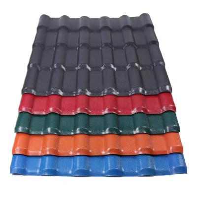 China Contemporary ASA Pvc Plastic Roof Tile For House / Building Materials Corrugated Spanish Asa Pvc Sheet /Colombia APVC Roof Tile for sale