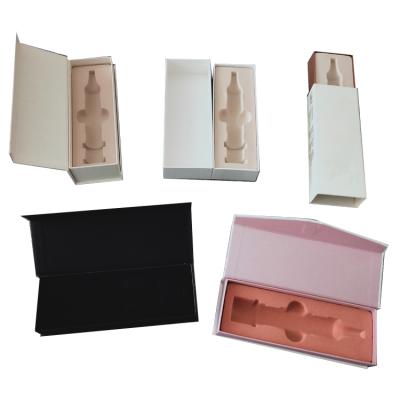 China Handmade Customized Printed Skin Care 12g Magnetic Essence Skin Care Syringe Box Syringe Box Cosmetic Packaging for sale