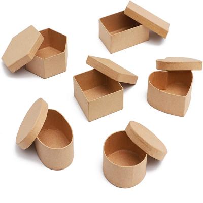 China TOSUN Recyclable Custom Base Lid Boxes Kraft Paper Box Different Shapes Gifts Packaging Small Size Box Opens Paper Package for sale