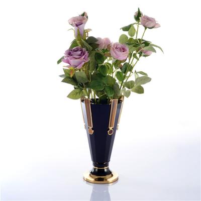 China Luxury outlet tall crystal k9 flower vase for home decoration for sale