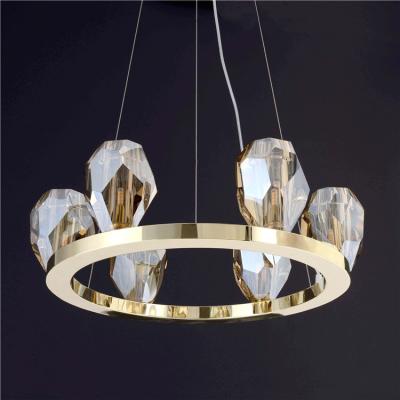 China Creative Circular Outlet LED Crystal Chandelier Ceiling Light For Home Decoration for sale