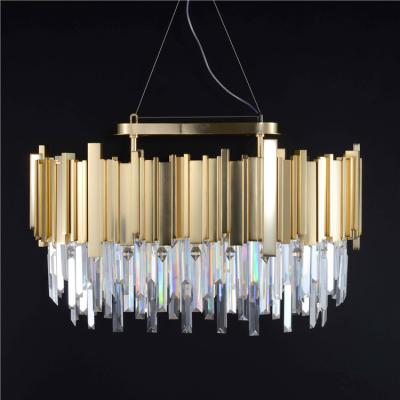 China Hot saling luxury crystal outlet ceiling light crystal chandeliers for restaurant villa decoration for sale