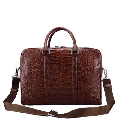 China NATIONAL handmade crocodile shoulder bag briefcase leather leather bags for men for sale