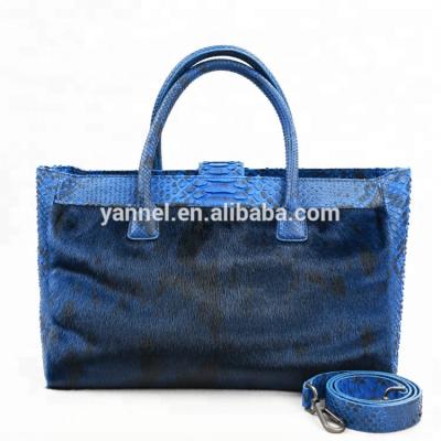 China ENGLAND STYLE Store Real Fur Bags Women Winter Python Fur Handbags Navy Blue Natural Fur Lady Purse for sale