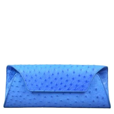 China Lady Bag Genuine Leather Evening Clutch Bag Clutch Envelope Clutch Bag Women Ostrich Leather Purse Custom Made for sale