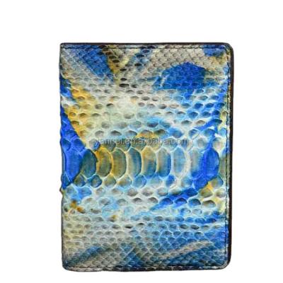 China Wholesale brand real wallet and passport holder snake skin python card holder passport holder leather wallet for sale