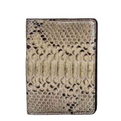 China Exotic Genuine Leather Passport Holder Snake Leather Passport Holder Python Skin Products for sale