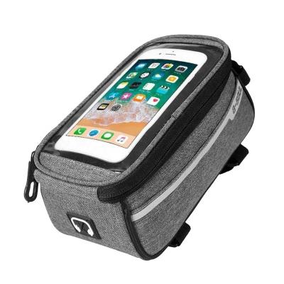 China Modern Waterproof Front Frame Water Proof Phone Mount Bike Tube Bag Bike Phone Case Top Mount Accessories for sale