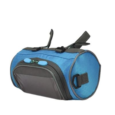 China Smart Waterproof Phone Finder Bicycle Handlebar Bag Bicycle Bag with Transparent PVC Pouch and Detachable Shoulder Strap for sale