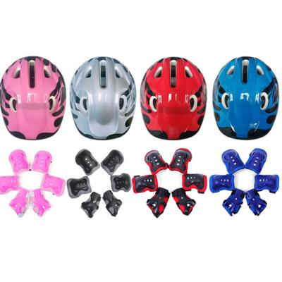 China Adjustable Strap For Kids Speed ​​Helmet Protective Set Skater Balance Scooter Knee And Elbow Protector 7pcs Personal Protectors Set for sale