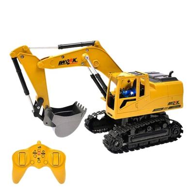 China Educational Control Learning Amazon Top Selling 8 Channel RC Toy Car with Remote Control Truck for Kids Construction Vehicle Excavator Big Truck for sale