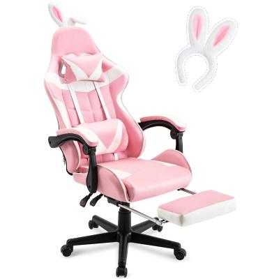 China Other Newest Ergonomic Desk Adjustable Gaming Chair Gamer Runner Chair With Footrest for sale