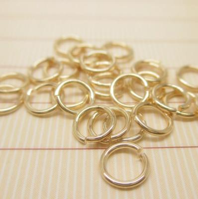 China Nickel Free 24K Gold Filled Open Circle Jump Ring DIY Jewelry Accessories for sale