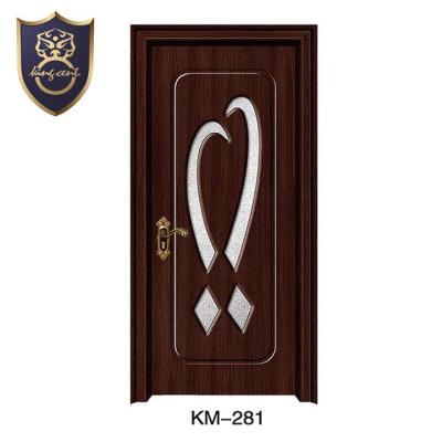 China China Suppliers Waterproof House Design Inside PVC Doors Timber Wooden Doors for sale