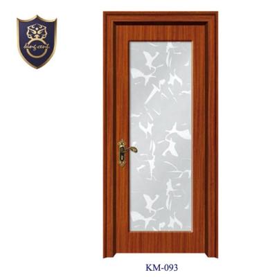 China 2022 Wholesale Decoration Spain USA Wooden Doors For Bathroom Interior Sliding Door With Glass Door And Pair 2100*800*40 mm for sale