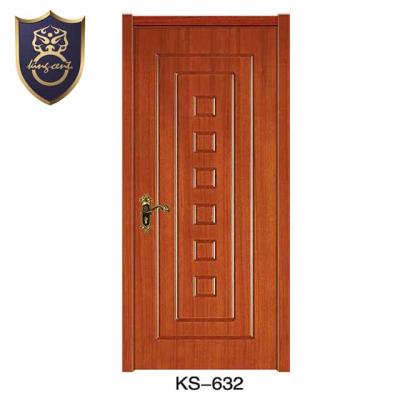 China Waterproof Modern Home Design Prehung Panel Black Walnut Room Solid Wood Interior Door for sale