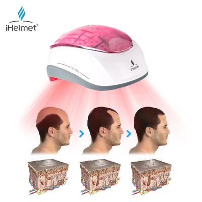 China 650nm Red Light Therapy Infrared Hair Growth Helmet For Hair Treatment Used Helmet And Comb for sale