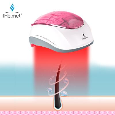 China Hair growth ihelmet hair growth cap red light LLLT 650nm laser hair regrowth helmet for hair growth treatment for sale