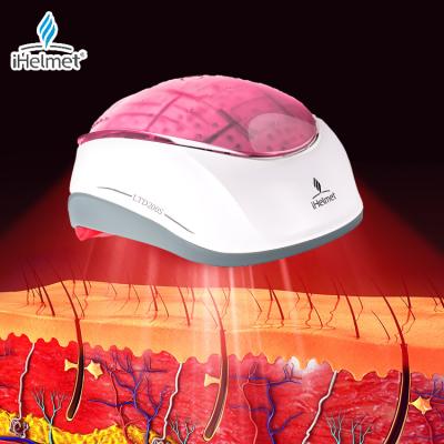 China Infrared Hair Regrowth Red Light Therapy LLLT Laser Hair Growth Helmet Hat For Hair Regrowth Treatment for sale