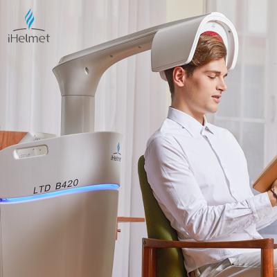 China Hair-repair new ihelmet deodis 650nm 420 hair loss treatment led lllt laser hair growth regrwoth device machine for sale