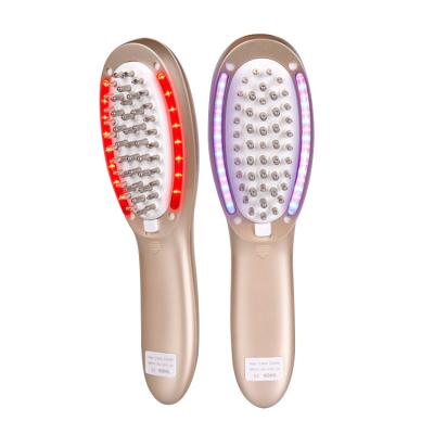 China For Home Use Anti Hair Loss Therapy LED Comb Hair Care LED Laser Comb OEM Use RF RF Light EMS Vibration Infrared Hair Growth Comb for sale