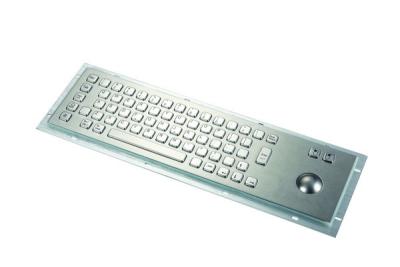 China Multi-Language Long Compact Industrial Metal Keyboard With 67keys , Panel Mount Keyboard for sale