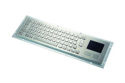 China Rugged 67 Keys Industrial Metal Keyboard With Touchpad , Indestructible Medical Keyboard for sale