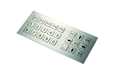 China Silver Multi-Language Metal Keypad For Door Access , Stainless Steel Keyboards for sale