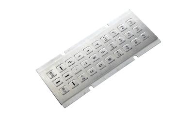 China Wired Dustproof Metal Industrial Keypad , Military Keyboards 5V DC for sale