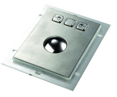 China Stainless Steel Vandalproof Industrial Trackball For Outdoor Kiosk for sale