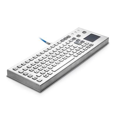 China Teclado con la almohadilla táctil, teclado compacto del metal del quiosco de las llaves de Customzied 67 del formato en venta