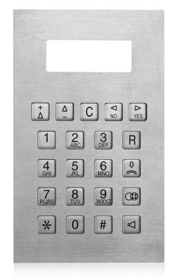 China Indestructible RS232 Door Access Keypad With Backlit Keys , PS2 Keypad for sale