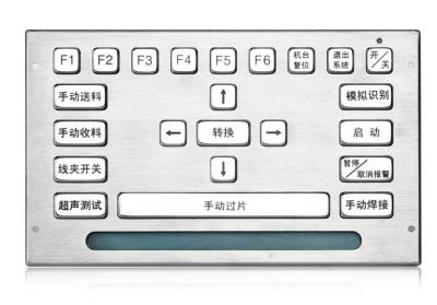 Cina Tastiera industriale liquida IP65, tastiera PS2 del metallo di USB dei dispositivi di input della prova/RS232 in vendita