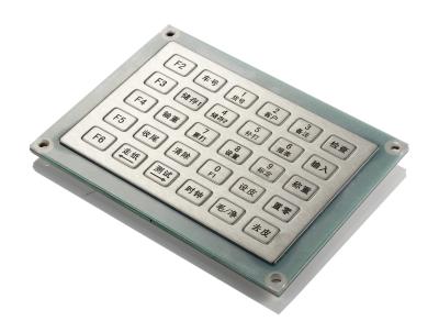 China Multilanguage IP65 Waterproof Stainless Steel Keyboard , Industrial Metal Keypad for sale