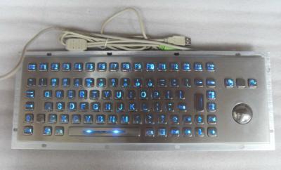 China Backlight Industrial Metal Coal Mine Keyboard With Trackball , Military Keyboard for sale