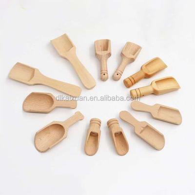 China Mini Disposable Promotion Wood Administers Bath Salt Wooden Spoon Spoons for sale