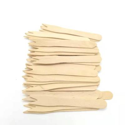 China Wholesale Disposable Biodegradable Fruit Fork Waste Wood Stocked Tableware for sale