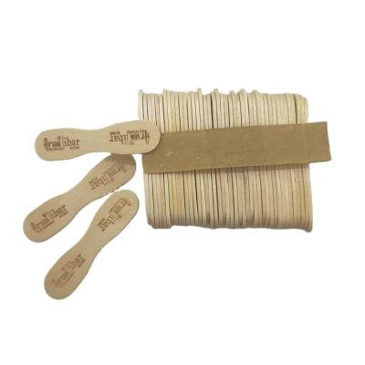 China Viable wholesale natural color ice cream disposable wooden scoop for ice cream for sale