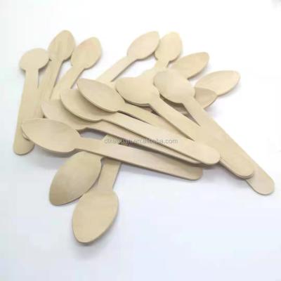 China Wholesale 140mm Disposable Disposable Wooden Utensils Knife Fork Wooden Spoon for sale