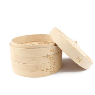 China Sustainable Wholesale Bamboo Dim Sum Bun Disposable Steamer for sale